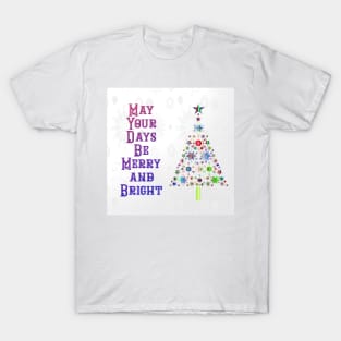 Christmas Tree Bright and Colorful Unique Design T-Shirt